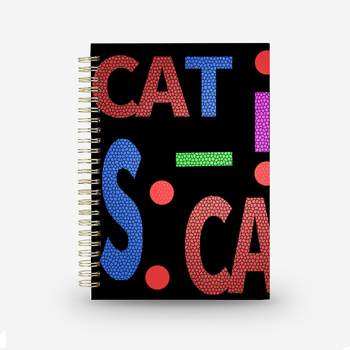 Notebook cu logo personalizat, design creativ cu spirală, format A5, 100 pagini
