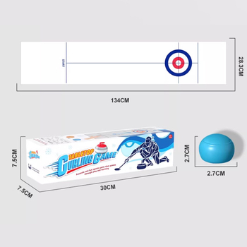 Dječja stolna igra za unutarnju upotrebu — mini curling i nogomet, prijenosna interaktivna igra za roditelje i djecu, dvoboj za dva igrača