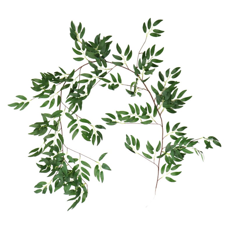 1,7 m Willow Leaf Rattan plant cu flori din plastic, recuzită fotografică pentru nunți și decor casnic