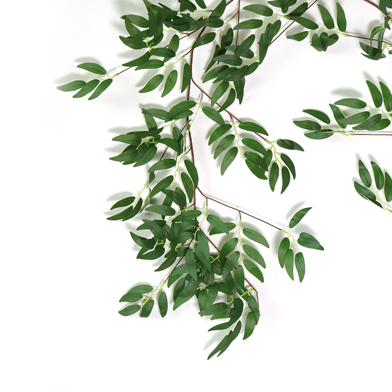 1,7 m Willow Leaf Rattan plant cu flori din plastic, recuzită fotografică pentru nunți și decor casnic