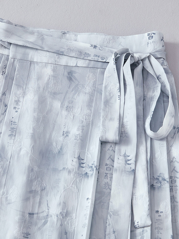 Chan Tea Fu 2024 luksuzni kineski stil Hanfu, visoki struk, plisirana suknja u Ming stilu, ženska antikna plisirana suknja