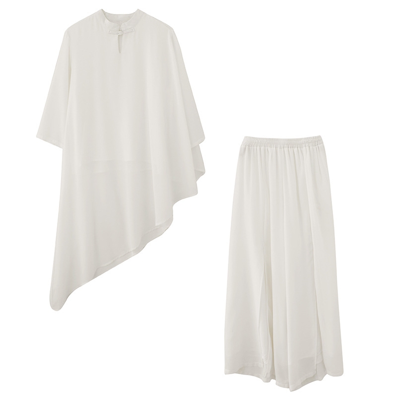 Ženski Hanfu set od šifona u retro etničkom stilu — Zen haljina za čaj i plesni kostim