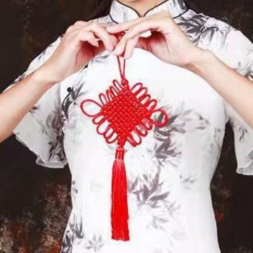Pandantiv cu nod chinezesc, țesut manual, pentru living, decor pentru casa nouă