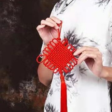 Pandantiv cu nod chinezesc, țesut manual, pentru living, decor pentru casa nouă