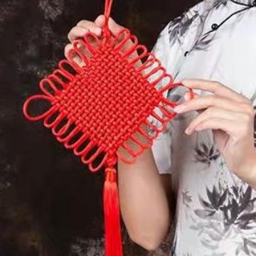 Pandantiv cu nod chinezesc, țesut manual, pentru living, decor pentru casa nouă