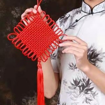 Pandantiv cu nod chinezesc, țesut manual, pentru living, decor pentru casa nouă
