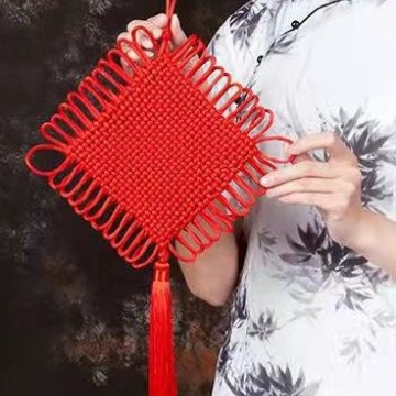 Pandantiv cu nod chinezesc, țesut manual, pentru living, decor pentru casa nouă