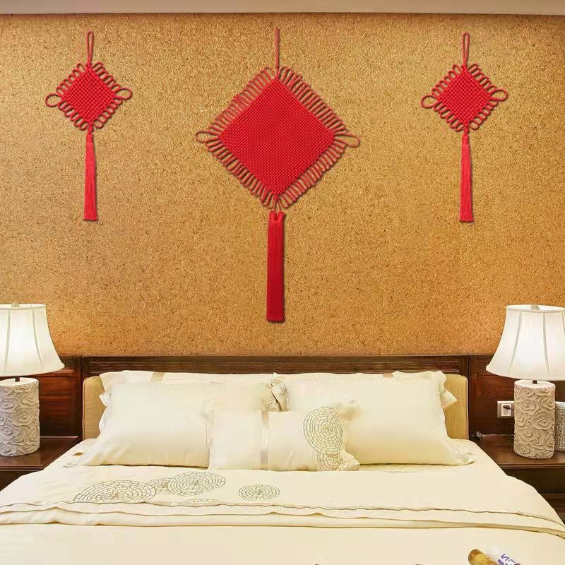Pandantiv cu nod chinezesc, țesut manual, pentru living, decor pentru casa nouă