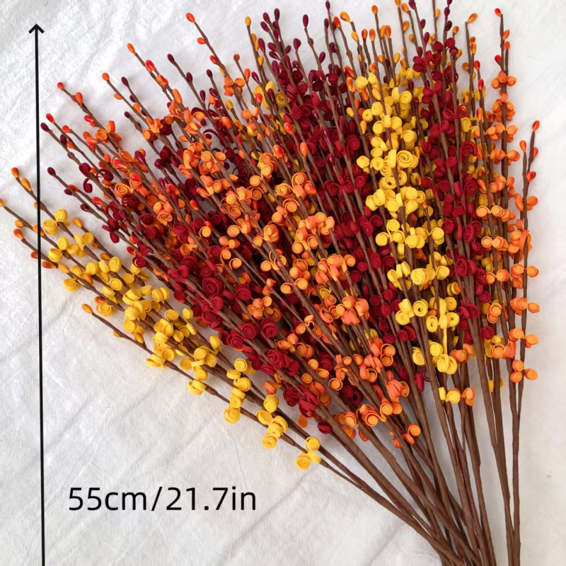 Buchet artificial de primăvară cu flori de prune și iasomie, material PE, înălțime 100–200 cm, pentru nuntă și decor acasă