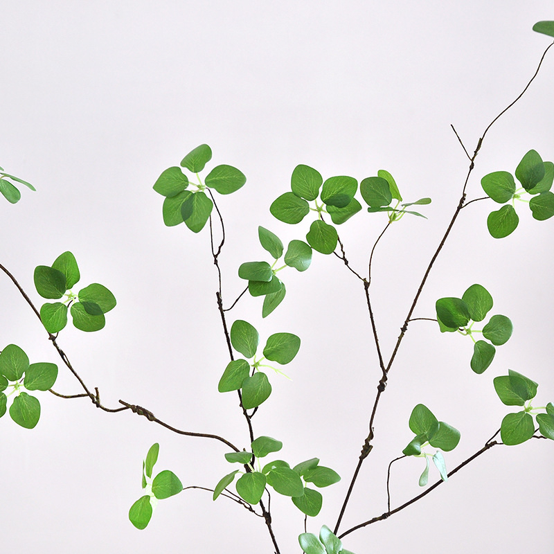 Plantă artificială cu frunze de lotus, în ghiveci, floare de mătase, decor interior modern minimalist, ramuri de viță, înălțime 30–100 cm
