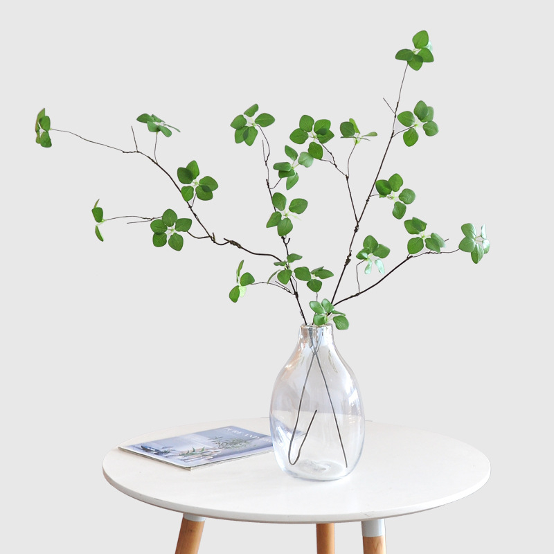 Plantă artificială cu frunze de lotus, în ghiveci, floare de mătase, decor interior modern minimalist, ramuri de viță, înălțime 30–100 cm