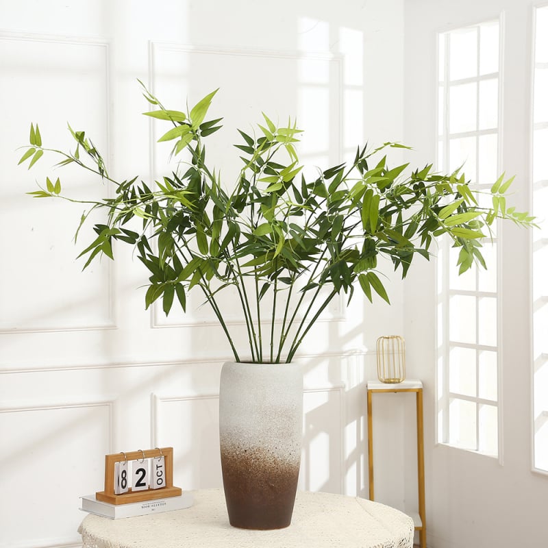 Plantă artificială de bambus pentru decor interior, 118 cm înălțime, potrivită pentru hoteluri, restaurante și decor de birou acasă