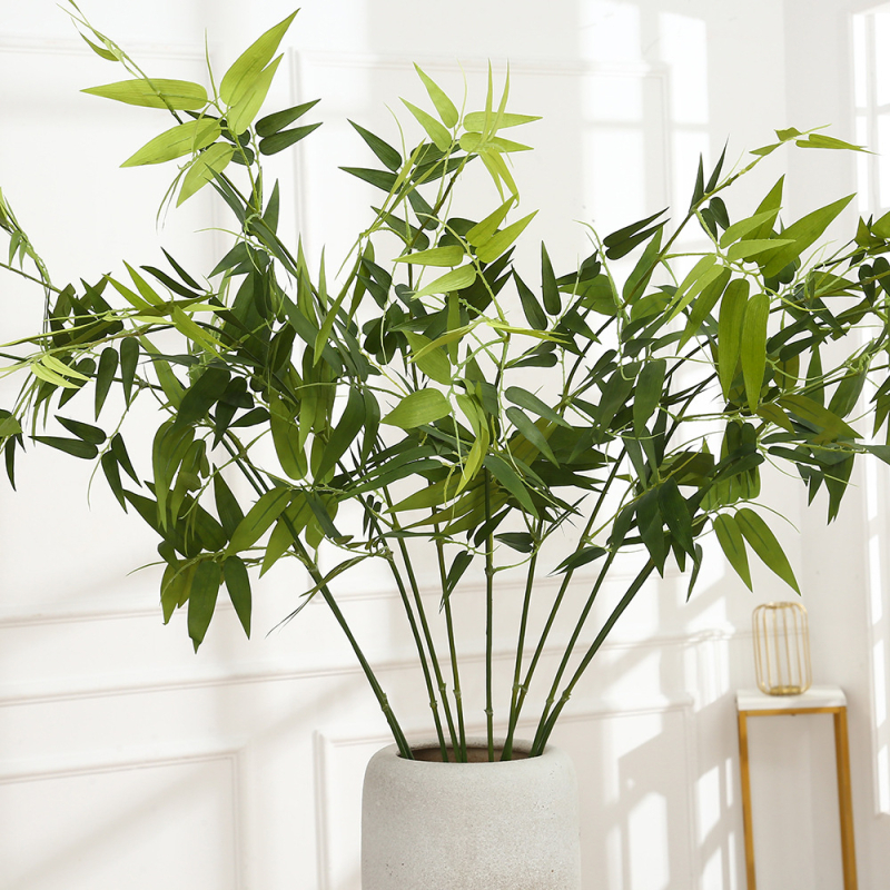 Plantă artificială de bambus pentru decor interior, 118 cm înălțime, potrivită pentru hoteluri, restaurante și decor de birou acasă