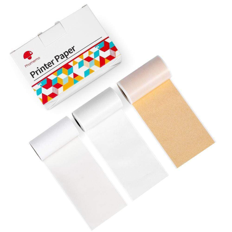 Phomemo 50/53mm M02 Series Universal Set mixt de hârtie termică pentru imprimante