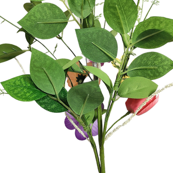 Buchet de lalele primăvară-vară, flori artificiale de mătase, accente cu margaretă