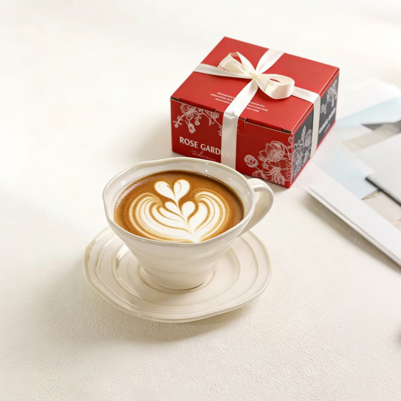 Ceașcă ceramică pentru cafea de mic dejun, stil retro, glazură roșie, ceașcă de apă pentru uz casnic, ceașcă pentru lapte și ovăz
