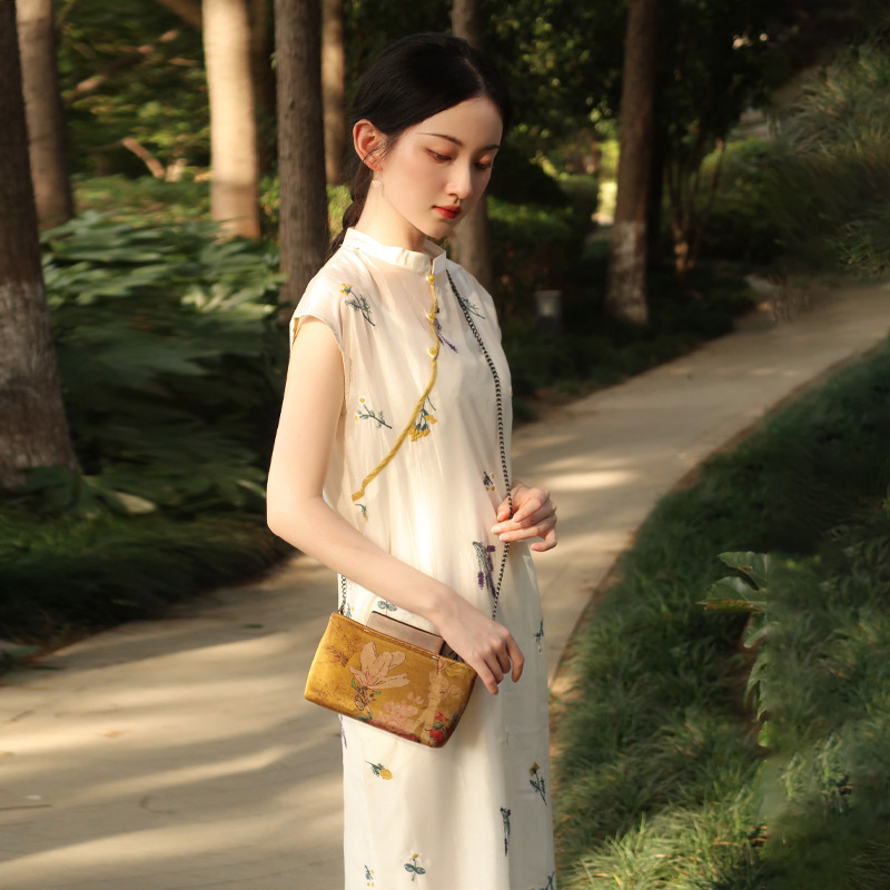 351 Jasper dizajnerska cheongsam haljina sa trakama