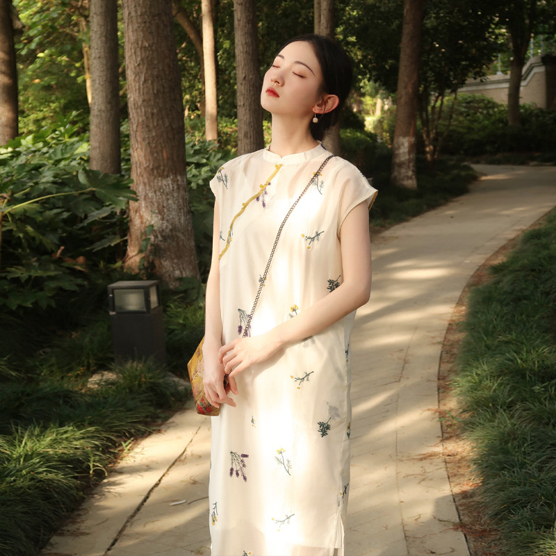 351 Jasper dizajnerska cheongsam haljina sa trakama