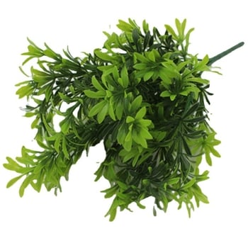 Verde artificial pentru pereți despărțitori cu flori din plastic – materiale decorative cu 7 ramuri