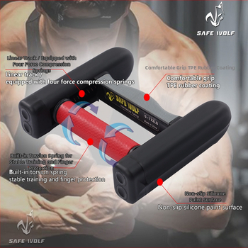 Safewolf Antisklizni trenirač za snagu hvata — trening prstiju i šake za fitness
