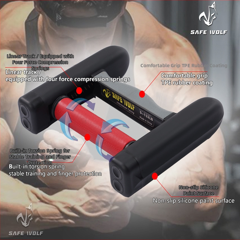Safewolf Antisklizni trenirač za snagu hvata — trening prstiju i šake za fitness