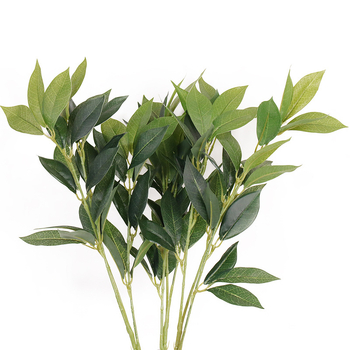 Buchet de frunze artificiale de dafin și Osmanthus – pentru fotografie și decor, verdeață pentru ghivece, amenajări exterioare, înălțime 30–100 cm