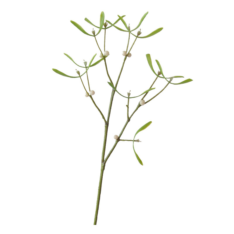 Flori artificiale moderne, plante verzi cu fructe verzi-perle, decor pentru casă și ornament de intrare