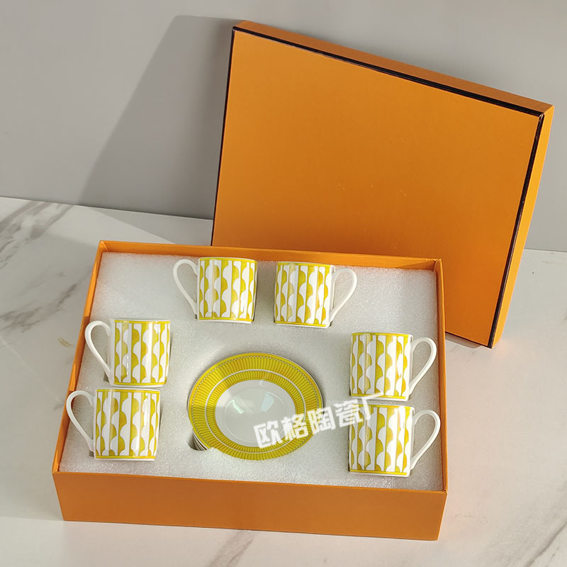 Set espresso cu 12 piese și farfurioare, Nordic stil, design minimalist pentru casă și birou