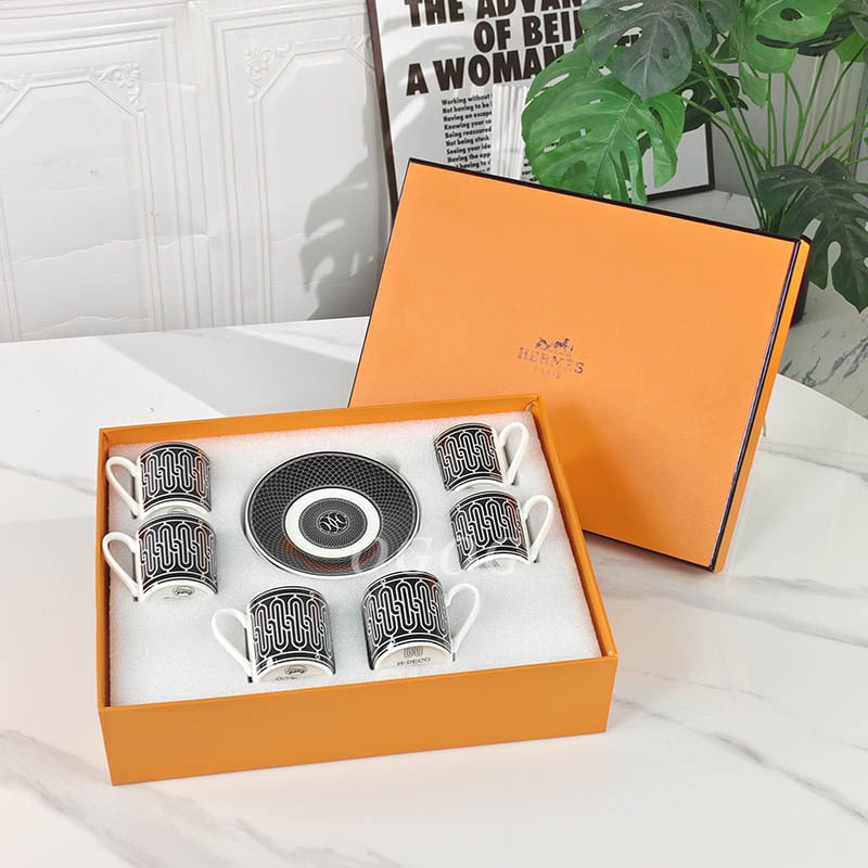 Set espresso cu 12 piese și farfurioare, Nordic stil, design minimalist pentru casă și birou