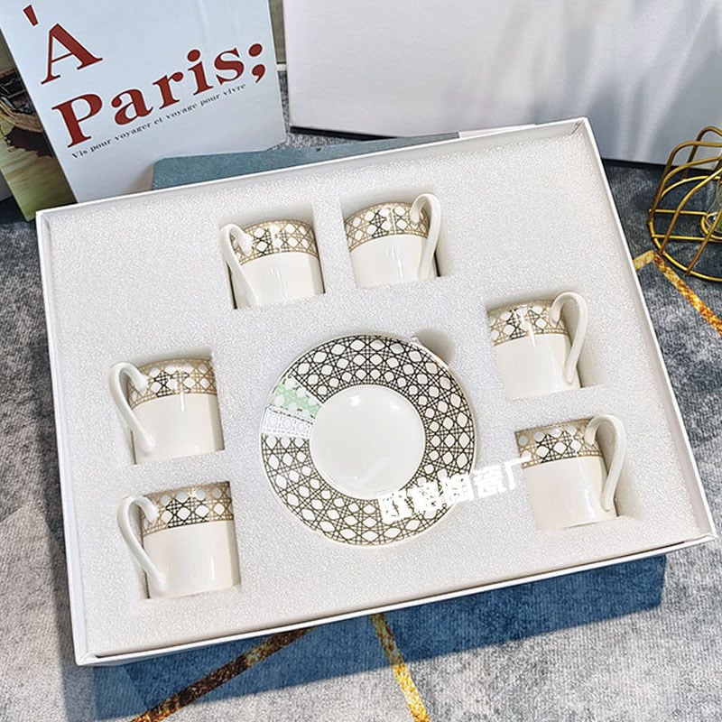 Set espresso cu 12 piese și farfurioare, Nordic stil, design minimalist pentru casă și birou
