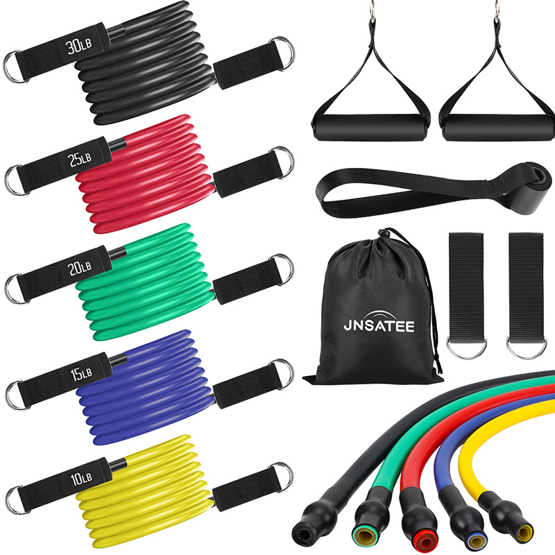 Elastična latex traka za oblikovanje tijela i fitness – otpor 100 lb, set od 11 komada