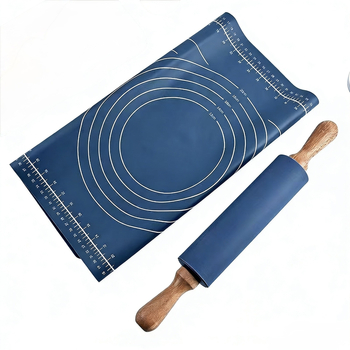 Covoraș din silicon pentru frământat aluat, stil Nordic, placă groasă pentru aluat, din plastic, calitate alimentară, pentru coacere, rulou de întins și covoraș de frământat