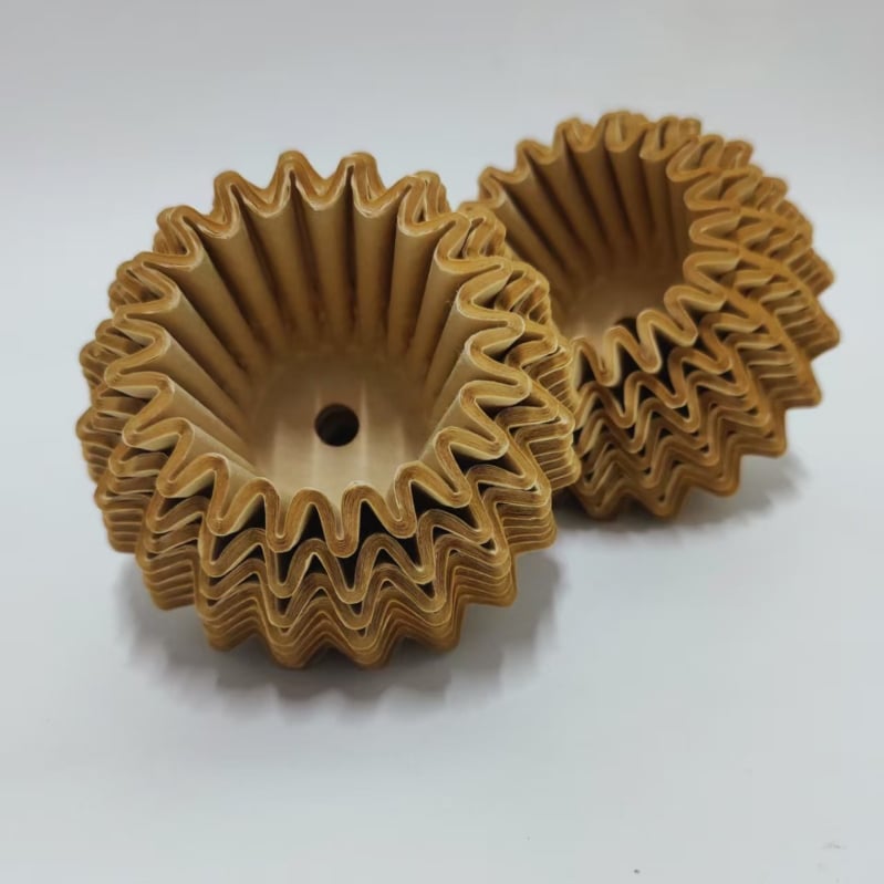 Filtru de cafea pour-over, gros, perforat, din fibră de lemn, mărimea 155/250