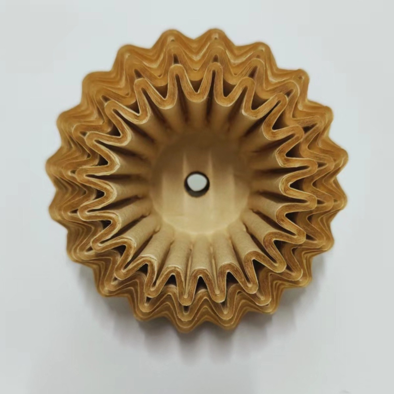 Filtru de cafea pour-over, gros, perforat, din fibră de lemn, mărimea 155/250