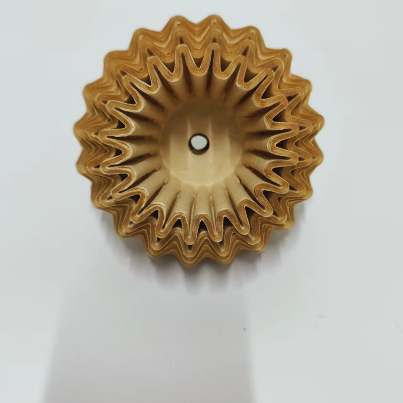 Filtru de cafea pour-over, gros, perforat, din fibră de lemn, mărimea 155/250