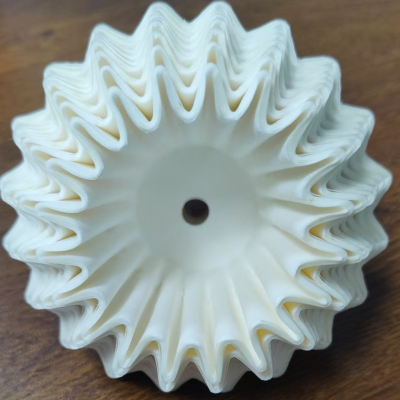 Filtru de cafea pour-over, gros, perforat, din fibră de lemn, mărimea 155/250