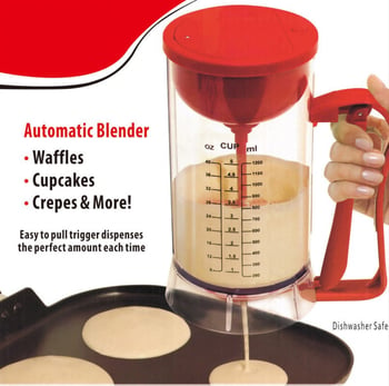 Mixer electric multifuncțional pentru aluat, cu tel pentru ouă, dozator de aluat și separator de aluat