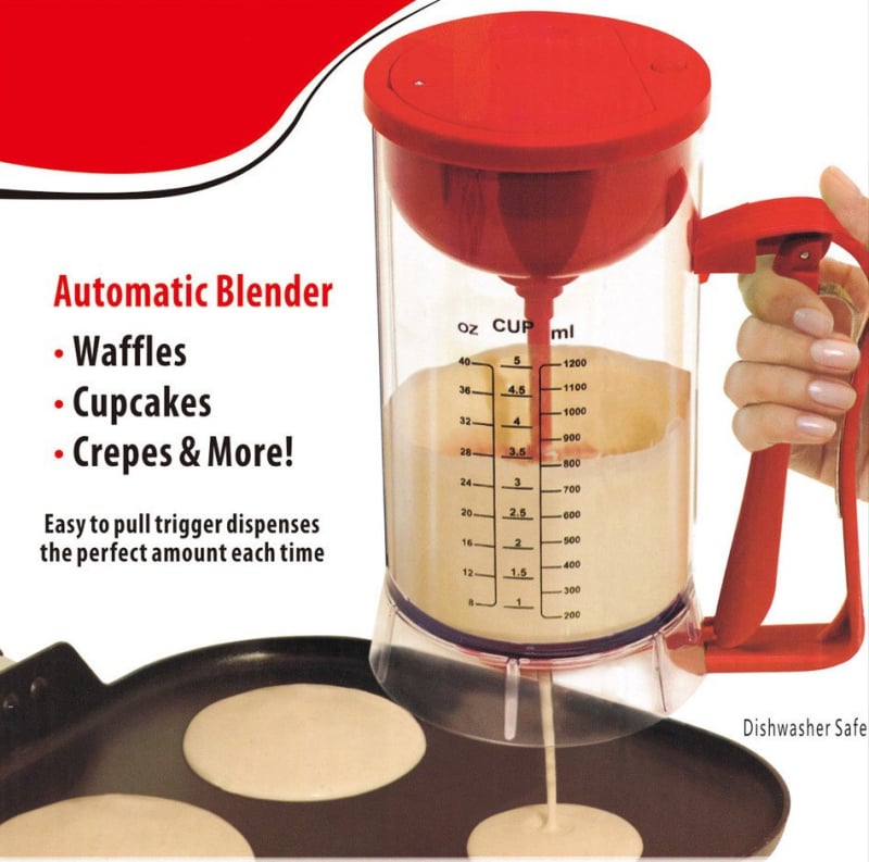 Mixer electric multifuncțional pentru aluat, cu tel pentru ouă, dozator de aluat și separator de aluat