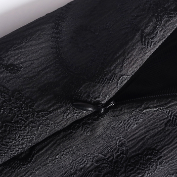 Jacquard suknja s visokim strukom, midi duljine, elegantan uredski stil, nadahnjena kineskom modom, proljeće 2025
