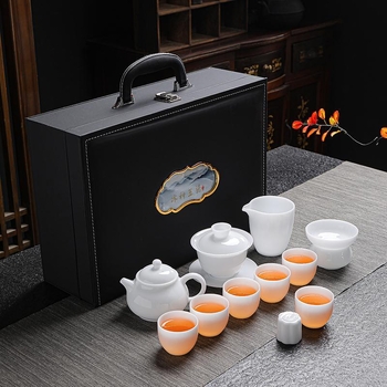 Set de ceai Gongfu din porțelan pentru acasă și birou