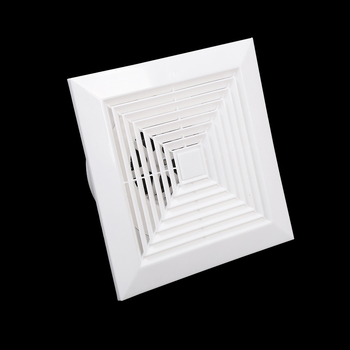 Ventilator de evacuare încorporat pentru baie, montaj pe tavan, carcasă ABS albă, 40W, 220V, 50Hz