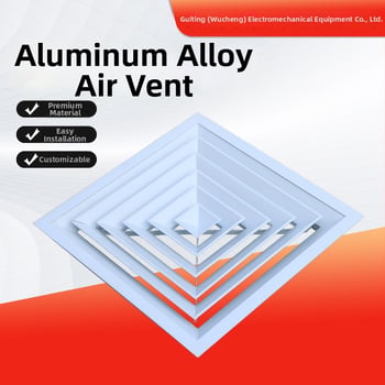 Lamely výduch vzduchu z hliníkovej zliatiny, odolný dažďu, jednolamelový a dvojlamelový