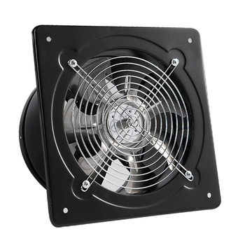Ventilator de evacuare de 6 inch pentru baie, tip fereastră, montaj pe perete, negru, rezistent la praf, ventilator de bucătărie