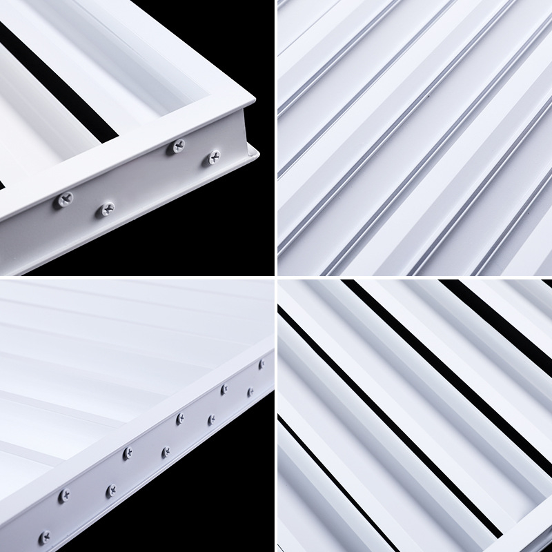Jaluzele din aluminiu pentru perete exterior, rezistente la ploaie, ventilație exterioară