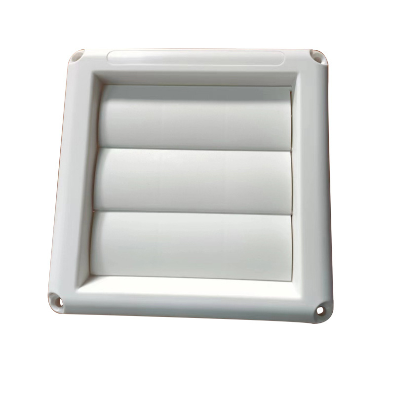 Gură de ventilație din PP cu plasă anti-insecte pentru interior și exterior, cu șuruburi