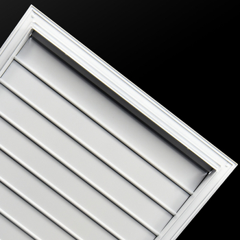Ventil de aer reglabil cu palete simple, protecție la ploaie pentru tavan, aliaj de aluminiu, evacuare și admisie a aerului pentru fereastră