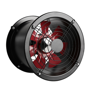 Kai Sheng Ventilator axial cilindric cu flanșă pentru bucătărie, ventilator de evacuare montat pe perete, ventilator de conductă, debit mare de aer