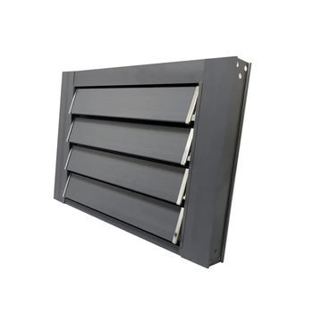 Ventilație pentru perete exterior din aliaj de aluminiu, lamele reglabile, acționare manuală, impermeabilă și respirabilă