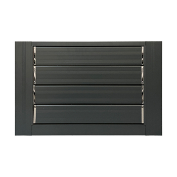 Ventilație pentru perete exterior din aliaj de aluminiu, lamele reglabile, acționare manuală, impermeabilă și respirabilă
