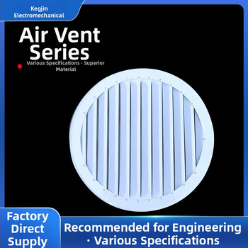 Ventilație din aliaj de aluminiu, cu formă rotundă și pătrată, ventil de evacuare, lamele impermeabile